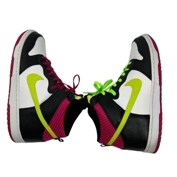NIKE Dunk High "London" Fireberry Volt Shoes Mens Sneakers - Picture 8 of 13